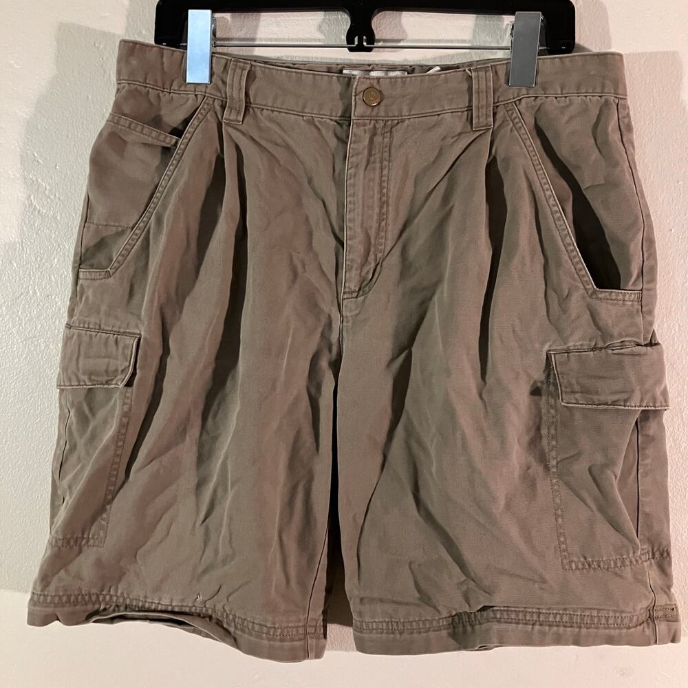 Columbia Tan Cargo Shorts Retro‎ Sportswear Hiking Shorts Mens 34